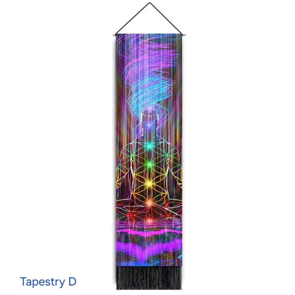 Chakra Tapestry Wall Hanging Spiritual Meditation Yoga Art Decor